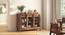 Akira Wide Sideboard (Teak Finish, L Size, 140 cm  (55") Length) by Urban Ladder - Front View - 