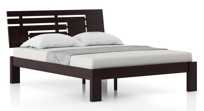Stockholm Bed (Solid Wood) (Mahogany Finish, King Bed Size) by Urban Ladder - Close View - 811172