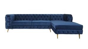 Ivanka Velvet Sectional Sofa (Royal Blue)