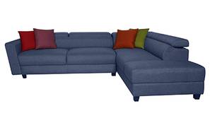 Merish Fabric Sectional Sofa (Denim Blue)