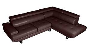 Celez 3 Seater Sofa With Lounger (Dark Brown)