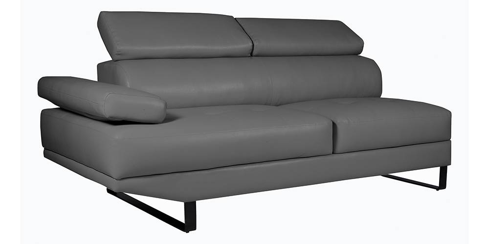 Celez Leatherette Sectional Sofa (Cream) Urban Ladder