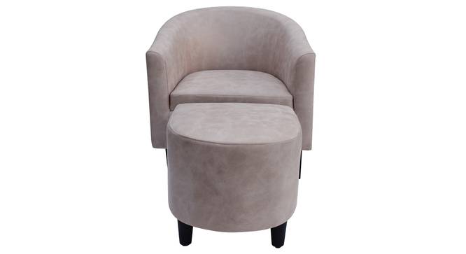 Valencia Accent Chair With Ottoman & Cushion - Blue (Beige) by Urban Ladder - - 