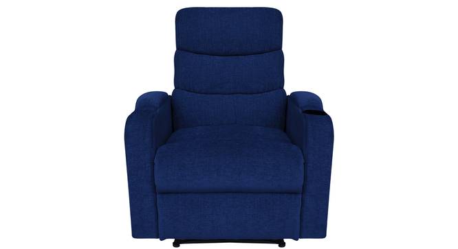Carrera Fabric 1 Seater Manual Recliner in Blue Colour (Blue, One Seater) by Urban Ladder - - 