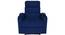 Carrera Fabric 1 Seater Manual Recliner in Blue Colour (Blue, One Seater) by Urban Ladder - - 