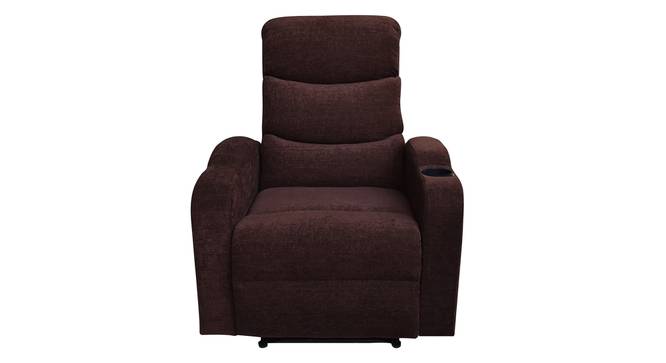 Carrera Fabric 1 Seater Manual Recliner in Brown Colour (Brown, One Seater) by Urban Ladder - - 