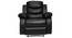 Shine Leatherette 1 Seater Manual Recliner in Black Colour (Black, One Seater) by Urban Ladder - - 