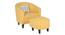 Parmino Accent Chair with Ottoman & Cushion (Ochre, Matte Finish) by Urban Ladder - - 