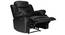 Shine Leatherette 1 Seater Manual Recliner in Black Colour (Black, One Seater) by Urban Ladder - - 