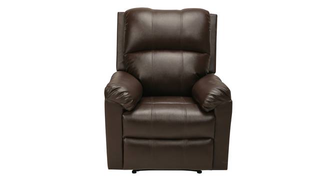 Chicago  Leatherette 1 Seater Manual Recliner in Dark Brown Colour (Brown, One Seater) by Urban Ladder - - 