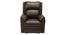 Chicago  Leatherette 1 Seater Manual Recliner in Dark Brown Colour (Brown, One Seater) by Urban Ladder - - 