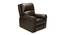 Chicago  Leatherette 1 Seater Manual Recliner in Dark Brown Colour (Brown, One Seater) by Urban Ladder - - 