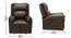Chicago  Leatherette 1 Seater Manual Recliner in Dark Brown Colour (Brown, One Seater) by Urban Ladder - - 