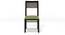 Zella Dining Chair Set of 2 (Finish: Mahogany, Fabric: Wheat Brown) (Mahogany Finish, Avocado Green) by Urban Ladder - Storage Image - 