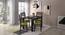 Zella Dining Chair Set of 2 (Finish: Mahogany, Fabric: Wheat Brown) (Mahogany Finish, Avocado Green) by Urban Ladder - Top Image - 
