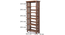 Rhodes Folding Book Shelf (Teak Finish, Tall Configuration, 60 Book Book Capacity) by Urban Ladder - - 