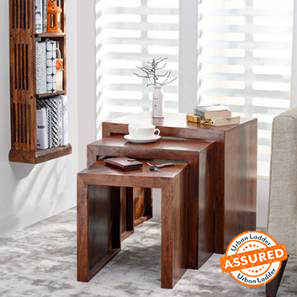 Solid Wood Side And End Tables Design Hamilton Solid Wood Side Table in Teak Finish