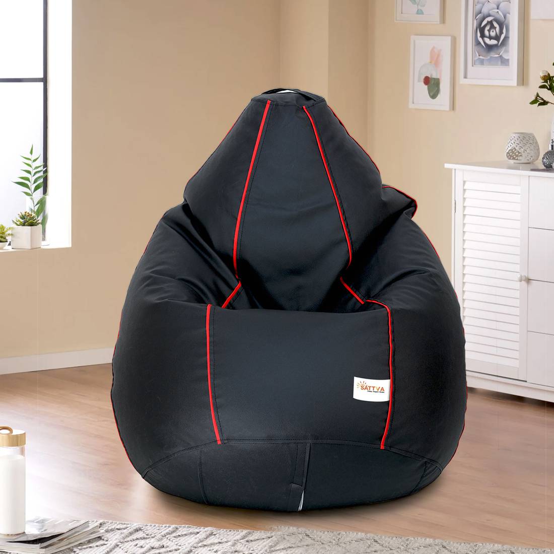 Buy Muddha Sofa Bean Bag Cover XXXL Black and Red Online in India at  Best Price  Modern Bean Bags  Living Room Furniture  Furniture  Wooden  Street Product