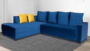 Bibiana Sectional Fabric Sofa (Blue)