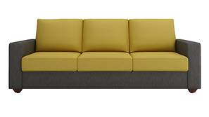 Palma Fabric Sofa - Grey & Yellow