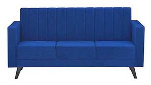 Swindon Tufted Back Fabric Sofa - Blue