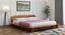 Wilbur King Size Bed Without Stotage (Teak Finish, King Bed Size) by Urban Ladder - Front View Design 1 - 817618
