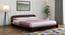 Bardot Queen Size Bed Without Stotage (Walnut Finish, Queen Bed Size) by Urban Ladder - Front View Design 1 - 817621