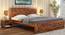 Reden King Size Bed Without Stotage (Teak Finish, King Bed Size) by Urban Ladder - Front View Design 1 - 817622