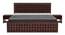 Venturi Queen Size Bed Without Stotage (Walnut Finish, Queen Bed Size) by Urban Ladder - Ground View Design 1 - 817640