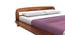 Wilbur King Size Bed Without Stotage (Teak Finish, King Bed Size) by Urban Ladder - Design 1 Close View - 817641