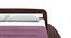 Bardot Queen Size Bed Without Stotage (Walnut Finish, Queen Bed Size) by Urban Ladder - Design 1 Close View - 817644