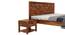 Reden King Size Bed Without Stotage (Teak Finish, King Bed Size) by Urban Ladder - Design 1 Close View - 817645