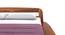 Wilbur King Size Bed Without Stotage (Teak Finish, King Bed Size) by Urban Ladder - Design 1 Top Image - 817648