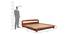 Wilbur King Size Bed Without Stotage (Teak Finish, King Bed Size) by Urban Ladder - Design 1 Dimension - 817655