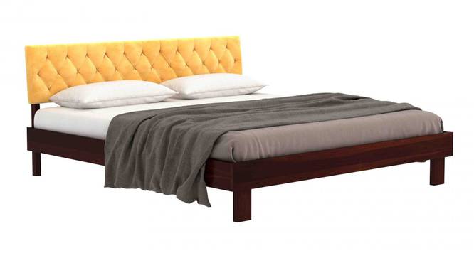 Sullivan King Size Bed Without Stotage (Walnut Finish, King Bed Size) by Urban Ladder - Front View Design 1 - 817668