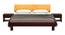 Sullivan King Size Bed Without Stotage (Walnut Finish, King Bed Size) by Urban Ladder - Design 1 Side View - 817674