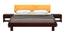 Davis Queen Size Bed Without Stotage (Walnut Finish, Queen Bed Size) by Urban Ladder - Design 1 Side View - 817676