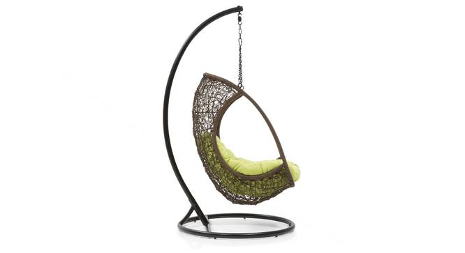 Calabah Swing Chair (Green, Brown Finish) by Urban Ladder - Front View Design 1 - 81769