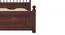 Axis King Sizebed Without Stotage (Walnut Finish, King Bed Size) by Urban Ladder - Design 1 Close View - 817693