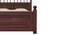Sayan Queen Size Bed Without Stotage (Walnut Finish, Queen Bed Size) by Urban Ladder - Design 1 Close View - 817731