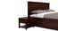 Rickman King Size With Drawer And Box Storage (King Bed Size, Brown Finish) by Urban Ladder - Design 1 Close View - 817733