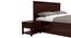 Meryl Queen Size With Drawer And Box Storage (Queen Bed Size, Brown Finish) by Urban Ladder - Design 1 Close View - 817735