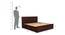 Rickman King Size With Drawer And Box Storage (King Bed Size, Brown Finish) by Urban Ladder - Design 1 Dimension - 817743