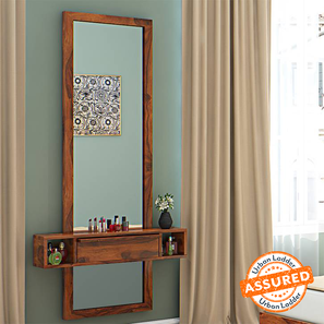 Dressers Mirrors In Jamnagar Design Ohio Solid Wood Dressing Table in Teak Finish