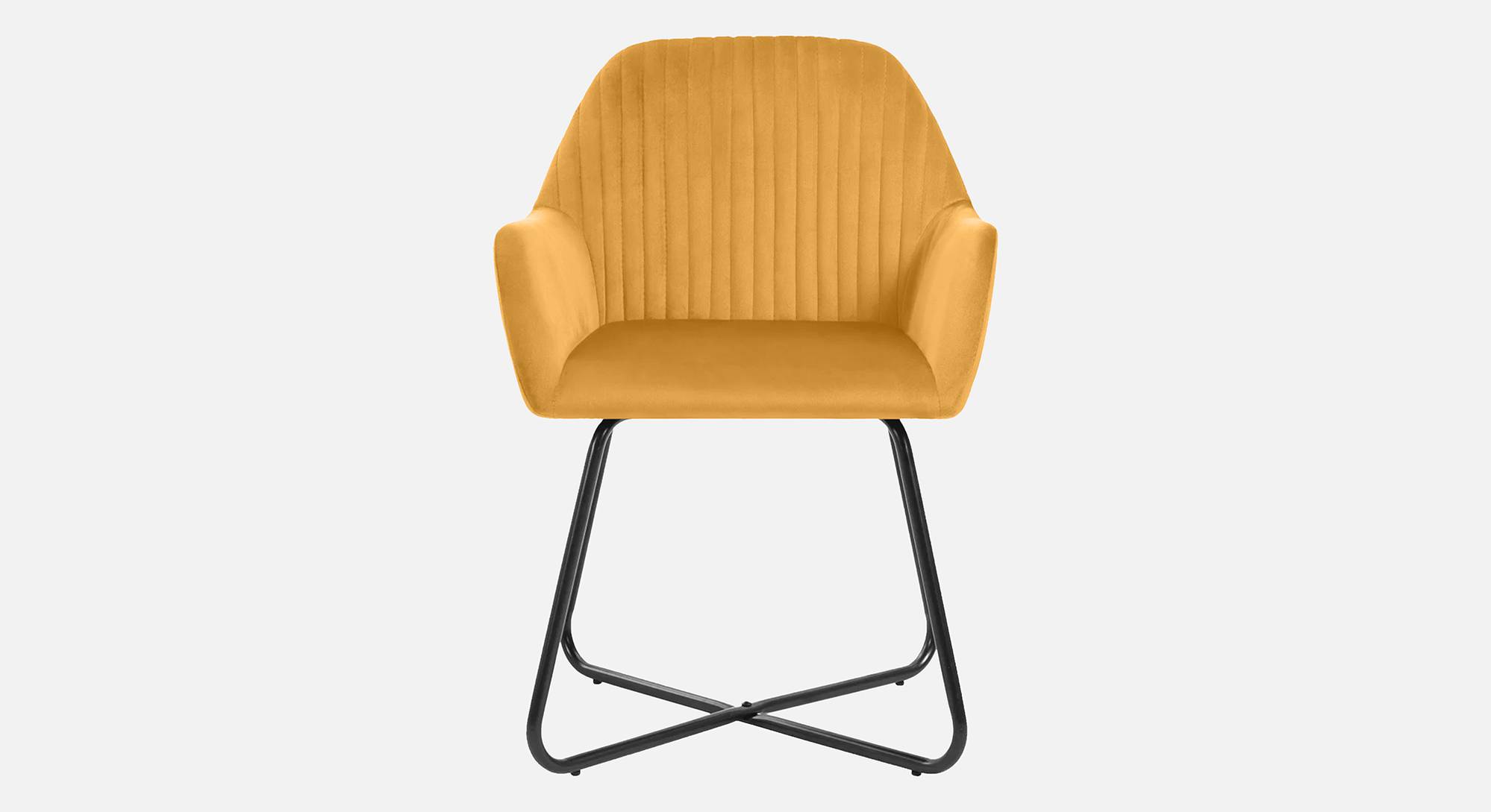 Chase Lounge Chair in Yellow Velvet Urban Ladder