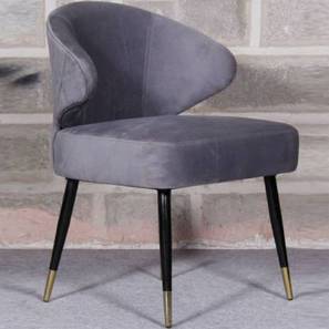 J And J Diningroom Design Cade Accent Chair in Grey
