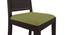 Danton 3-to-6 - Oribi 6 Seater Folding Dining Table Set (Mahogany Finish, Avocado Green) by Urban Ladder - Top Image - 