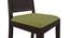 Danton 3-to-6 - Oribi 6 Seater Folding Dining Table Set (Mahogany Finish, Avocado Green) by Urban Ladder - Top Image - 