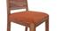 Danton 3-to-6 - Oribi 6 Seater Folding Dining Table Set (Teak Finish, Burnt Orange) by Urban Ladder - Ground View - 