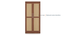 Karya 2 door wardrobe - Wheat brown walnut (Brown Finish) by Urban Ladder - Storage Image - 